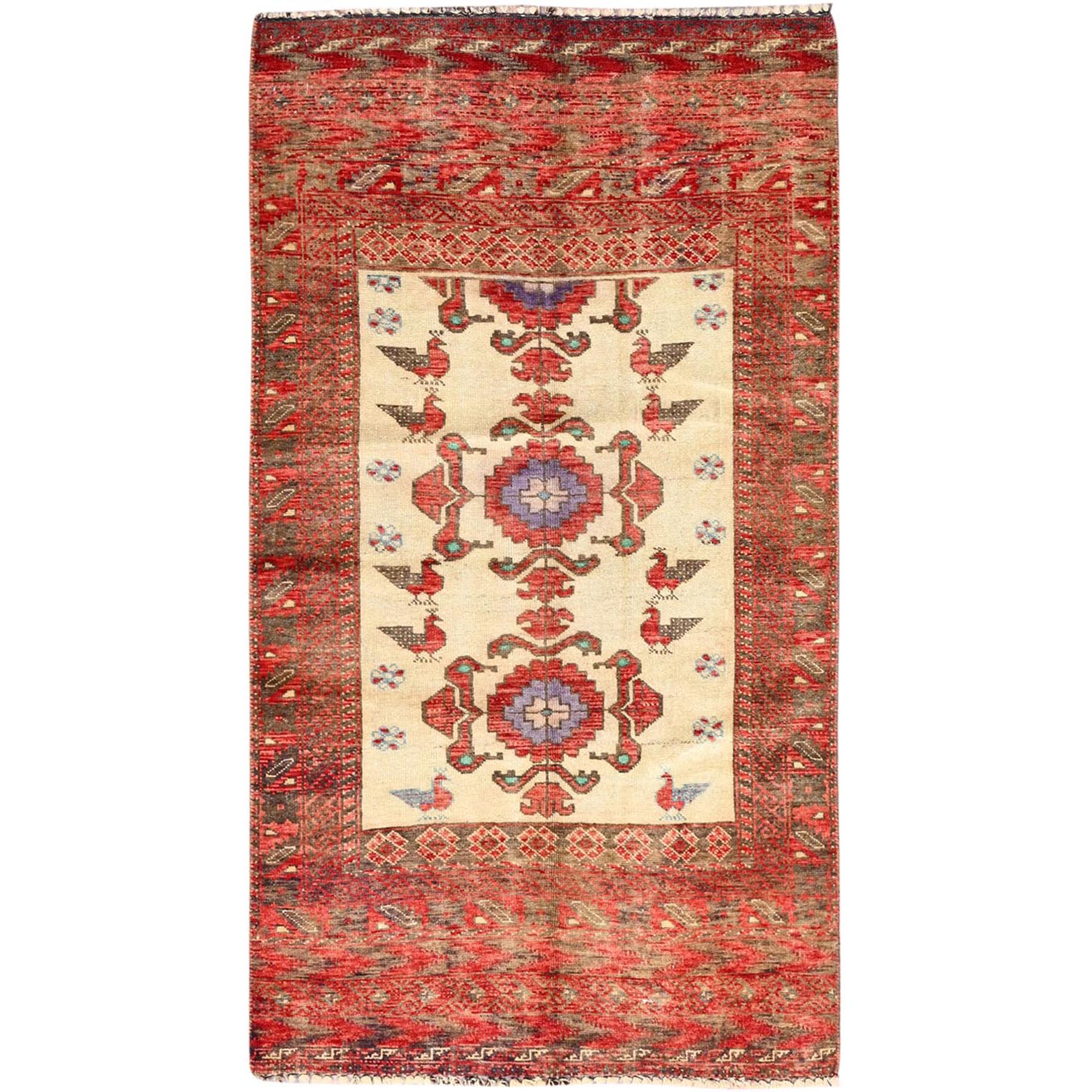Overdyed & Vintage Rugs LUV774702